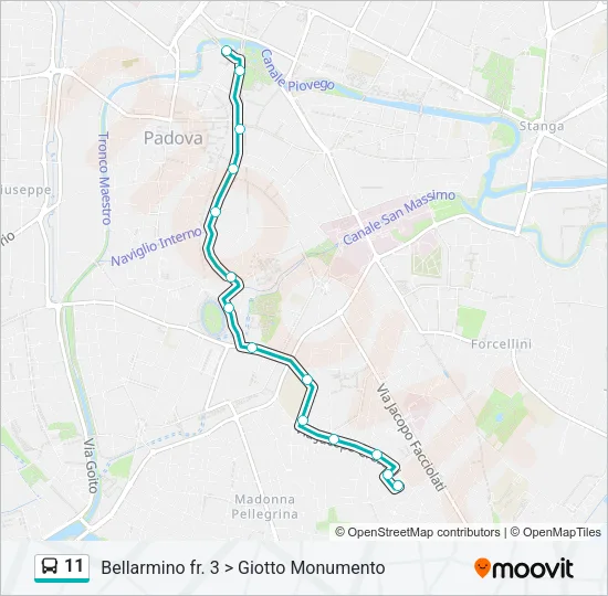 11 Bus Line Map