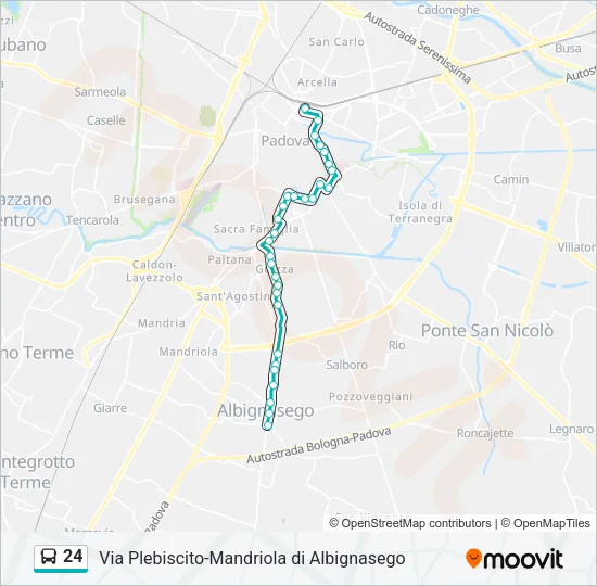 24 Bus Line Map