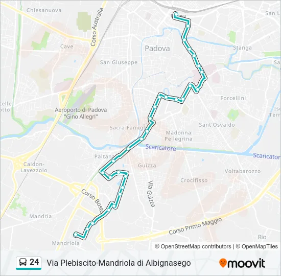 24 Bus Line Map