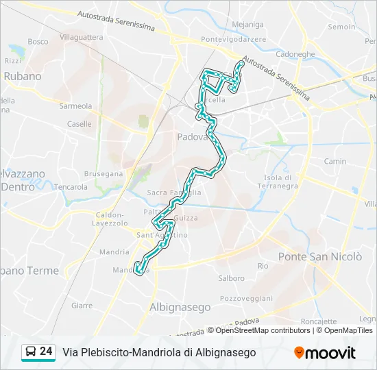 24 Bus Line Map