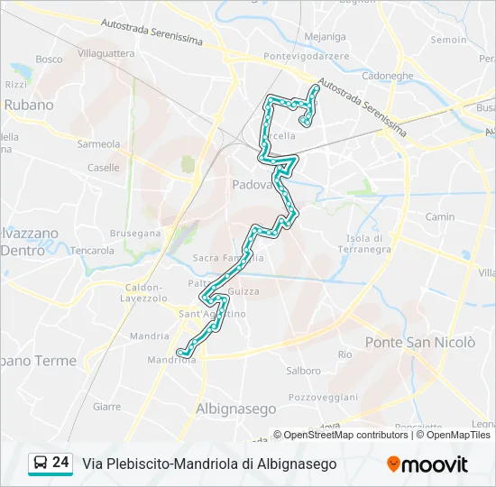 24 Bus Line Map