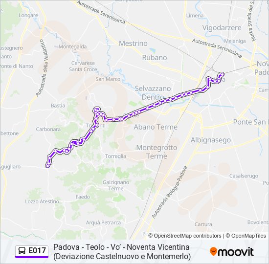 Linea : Orari, Fermate E Mappe - Vo' Euganeo (Aggiornato)