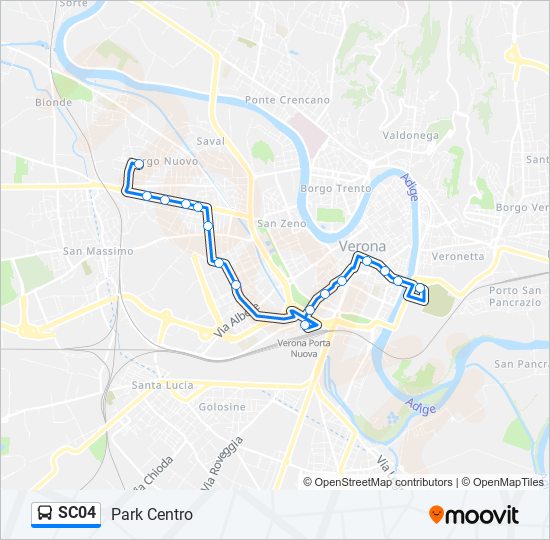 SC04 bus Line Map