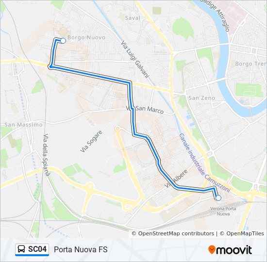 SC04 bus Line Map