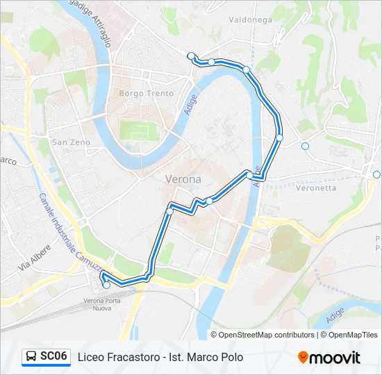 SC06 Bus Line Map