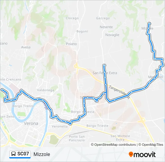 SC07 Bus Line Map