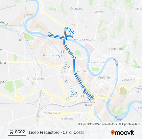 SC02 Bus Line Map
