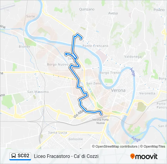 SC02 Bus Line Map