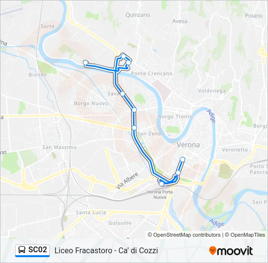 SC02 Bus Line Map