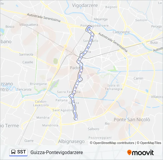 SST Bus Line Map