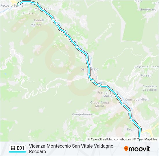 E01 Bus Line Map