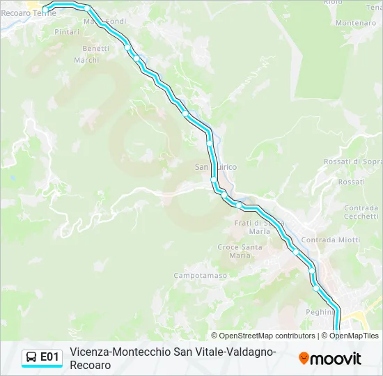 E01 Bus Line Map
