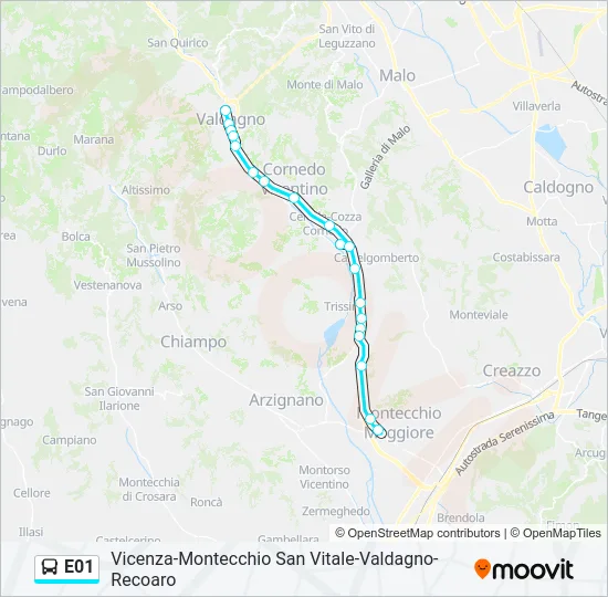 E01 Bus Line Map