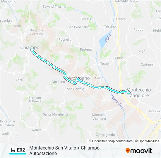 E02 Bus Line Map