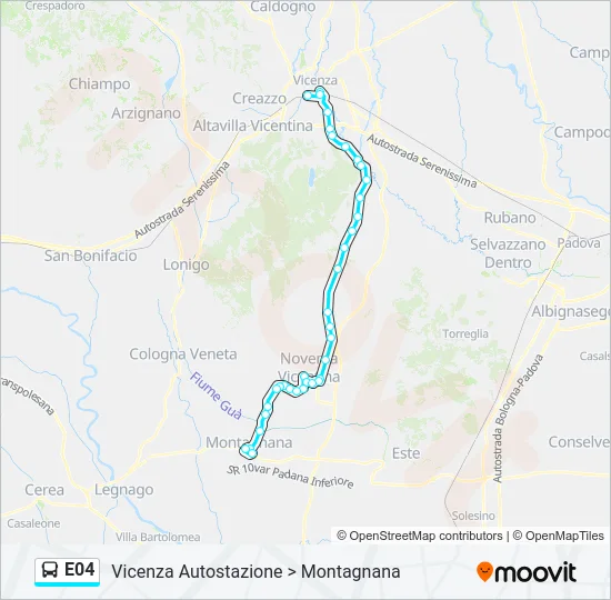 E04 Bus Line Map