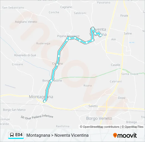 E04 Bus Line Map