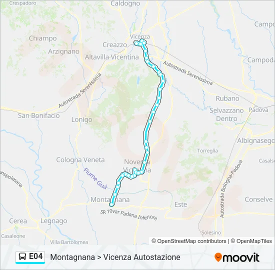 E04 Bus Line Map