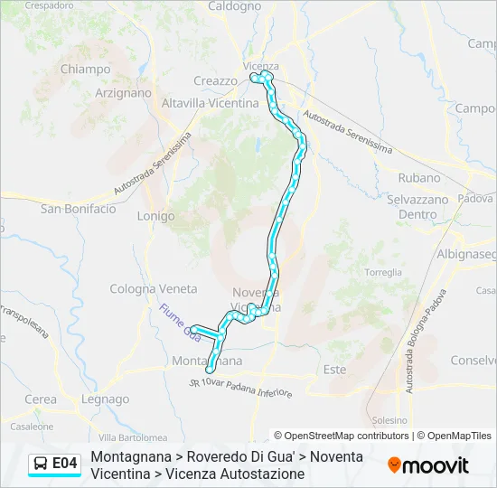 E04 Bus Line Map