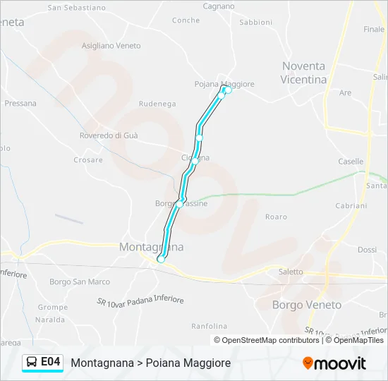 E04 Bus Line Map