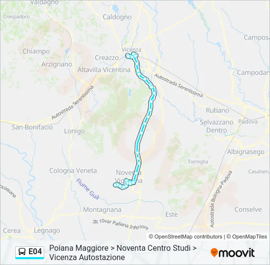 E04 Bus Line Map