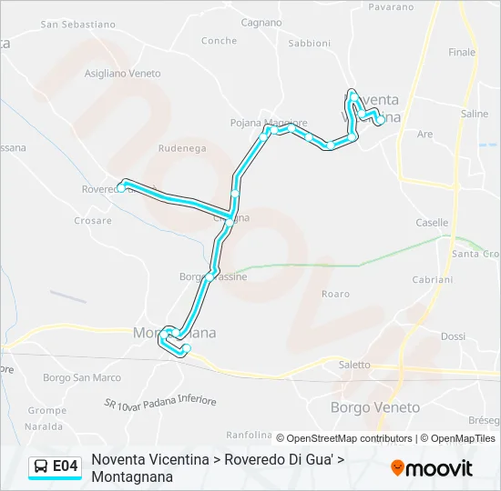 E04 Bus Line Map