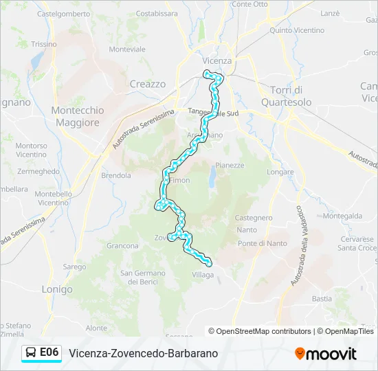 E06 Bus Line Map