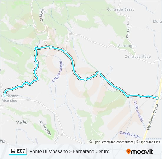 E07 Bus Line Map