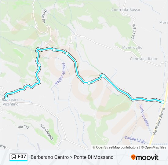E07 Bus Line Map