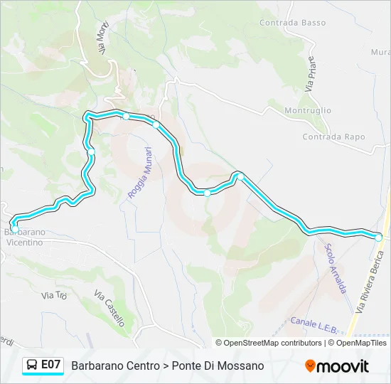 E07 Bus Line Map