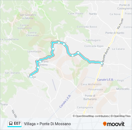 E07 Bus Line Map