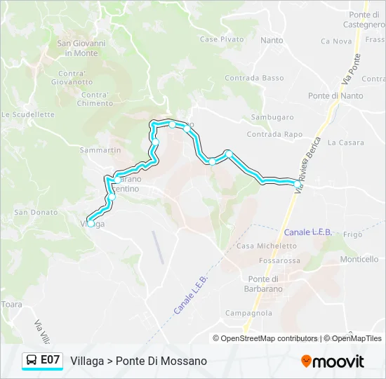 E07 Bus Line Map