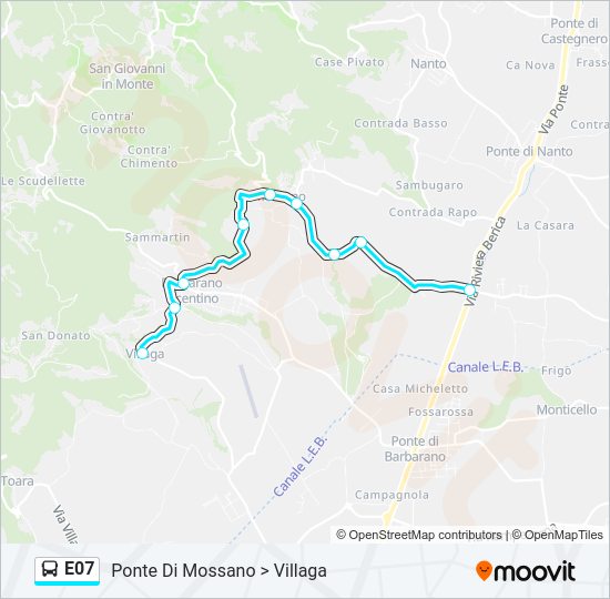 E07 Bus Line Map