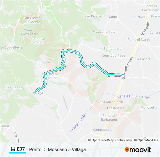 E07 Bus Line Map