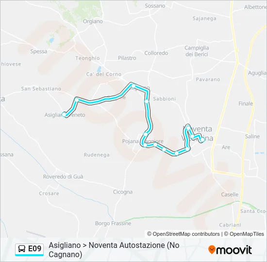 E09 Bus Line Map