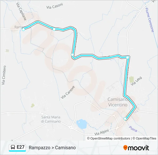 E27 Bus Line Map
