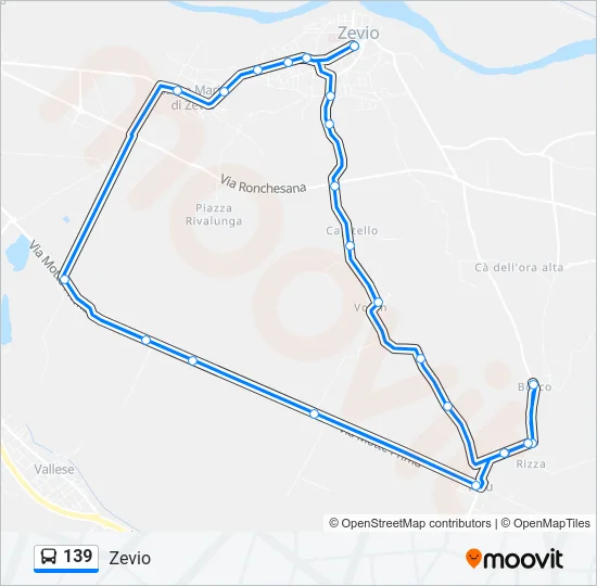 139 Bus Line Map
