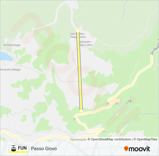 FUN Cable Car Line Map