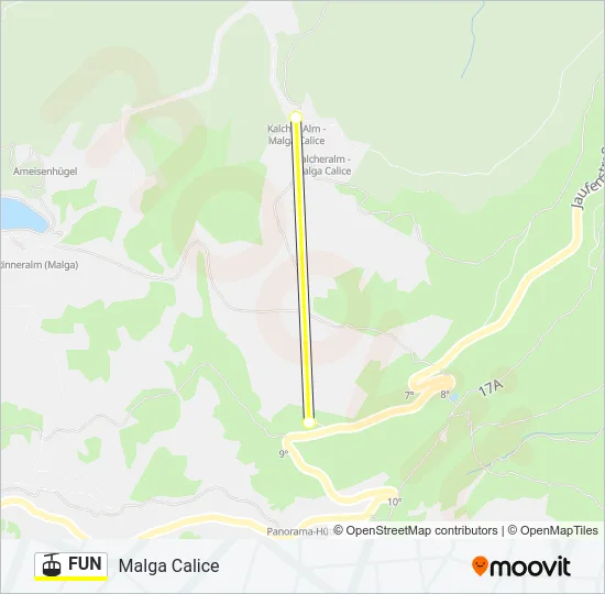 FUN Cable Car Line Map