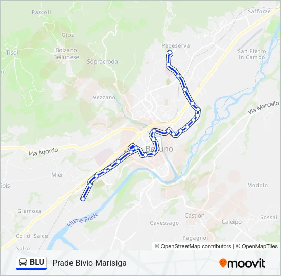 BLU Bus Line Map