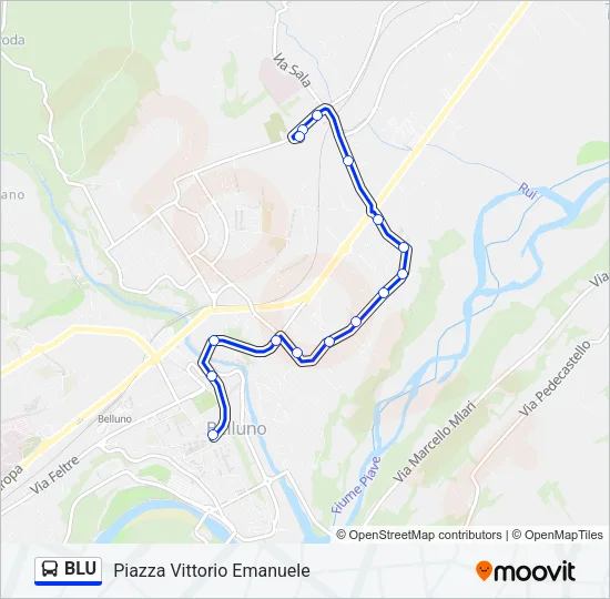 BLU Bus Line Map