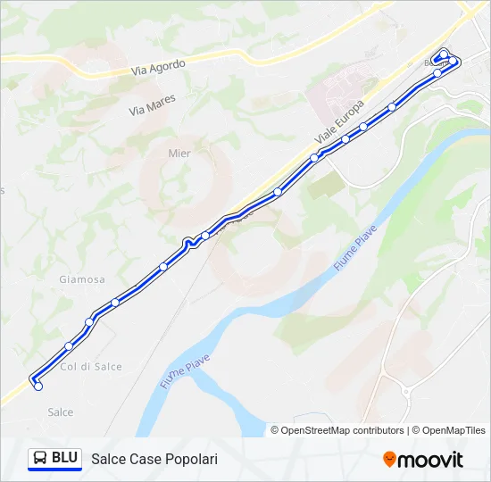 BLU Bus Line Map
