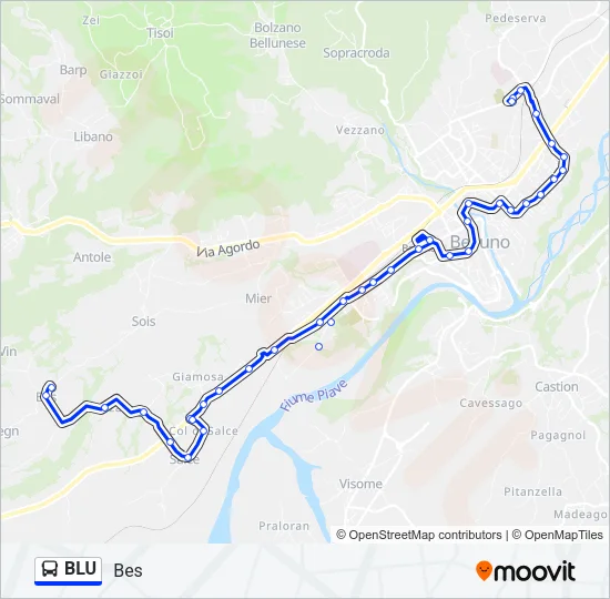 BLU Bus Line Map