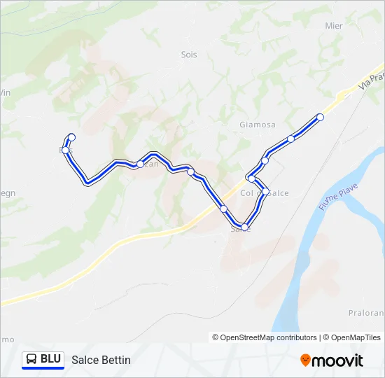 BLU Bus Line Map