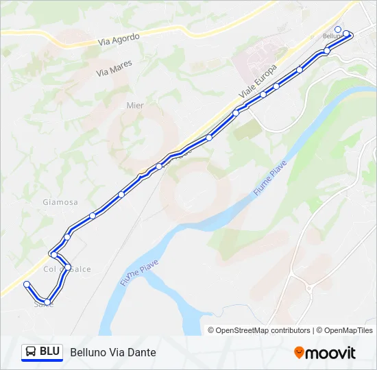 BLU Bus Line Map