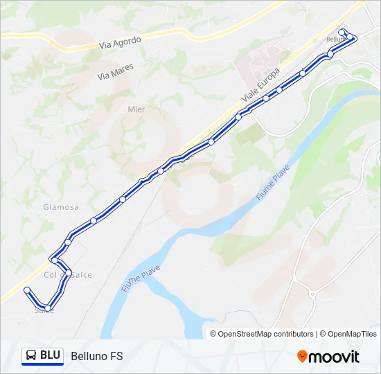 BLU Bus Line Map