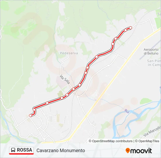 ROSSA Bus Line Map