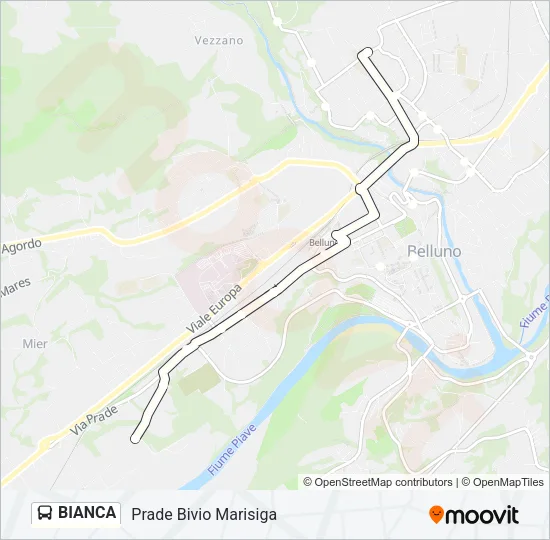 BIANCA Bus Line Map