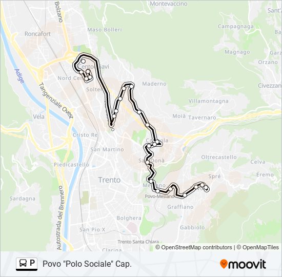 P bus Line Map