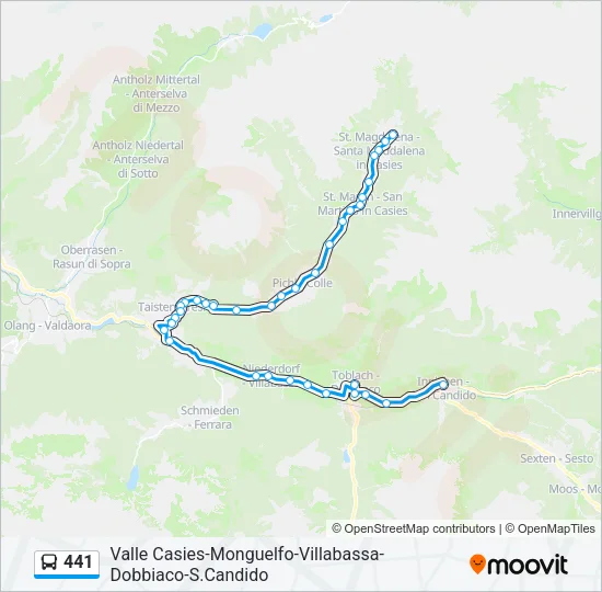 441 Bus Line Map