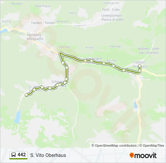 442 Bus Line Map